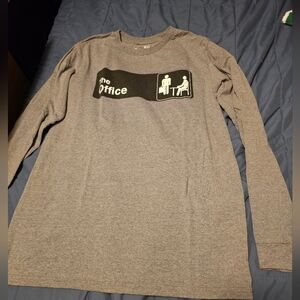 Gray Long Sleeve The Office Shirt Size Medium